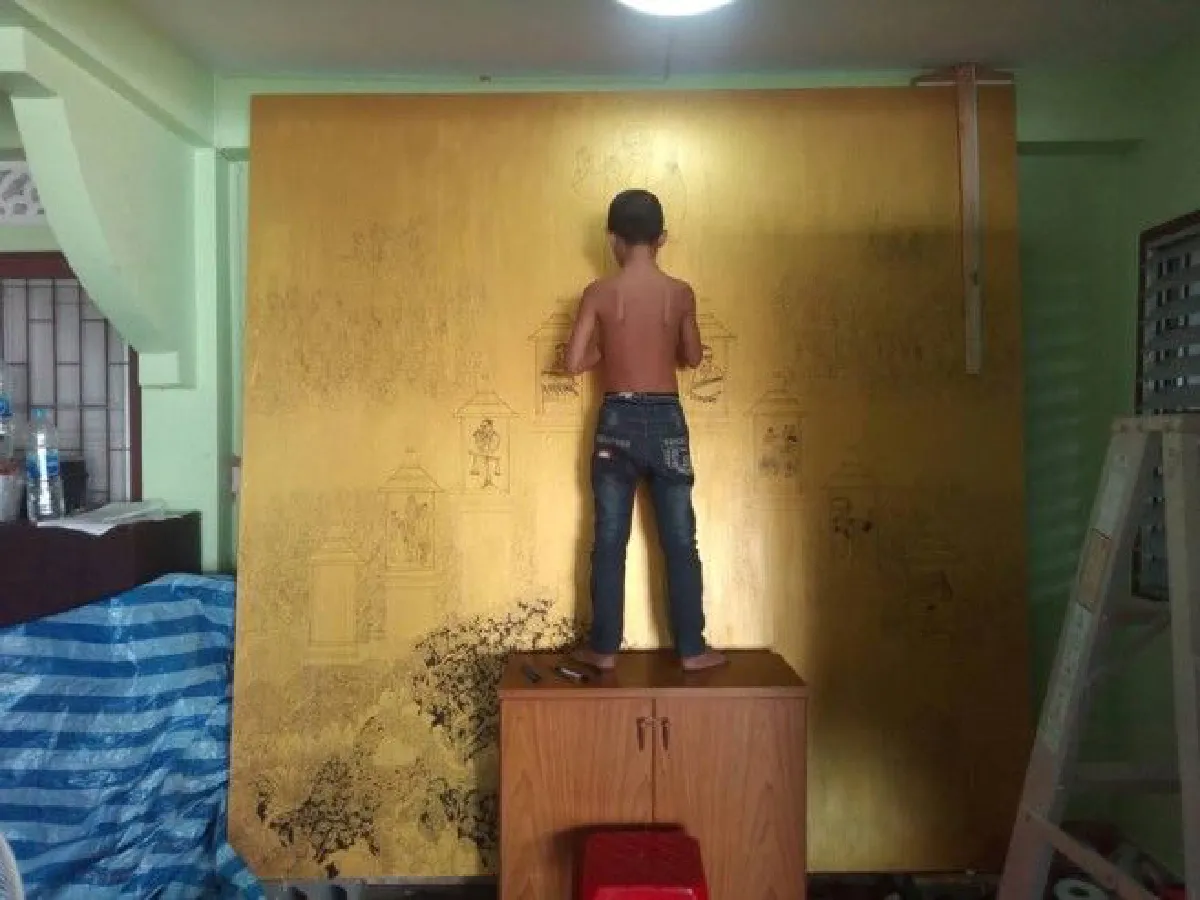 "พระราชาของอามานี่" ภาพในหลวงรัชกาลที่ 9 จากฝีมือเด็ก10ขวบ