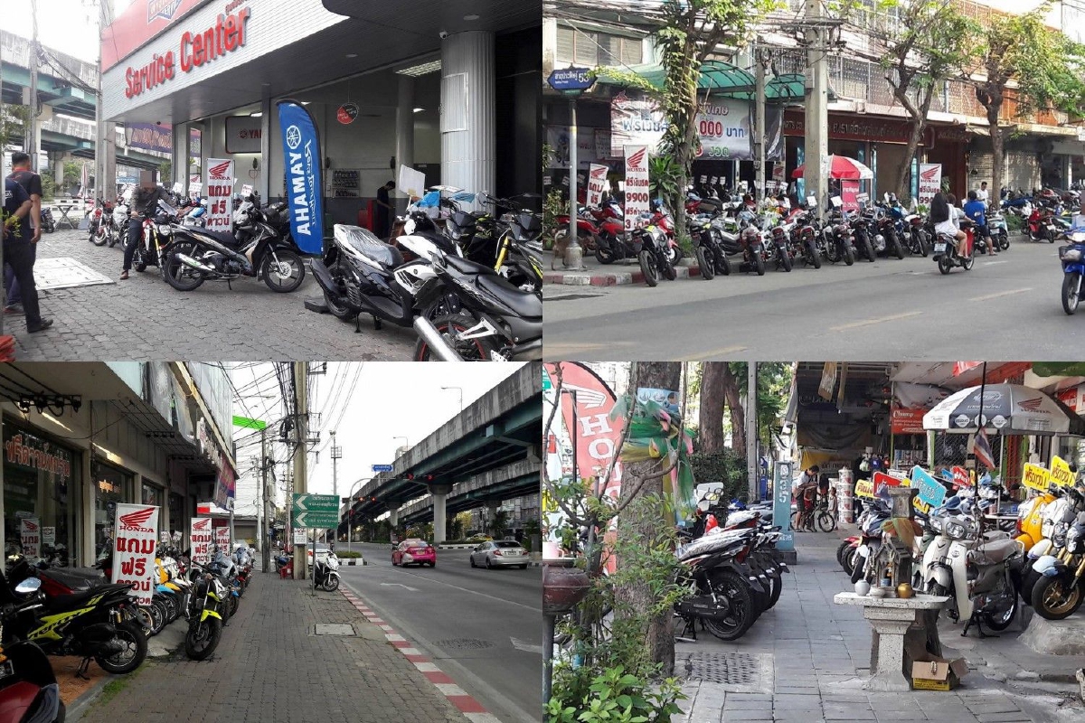สำรวจย่านสาธุฯ!พบร้านขายจยย.ยังจอดกีดขวางทางเท้าเพียบ สำรวจย่านสาธุฯ!พบร้านขายจยย.ยังจอดกีดขวางทางเท้าเพียบ