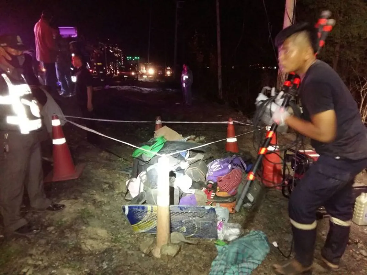 สลด!รถทัวร์ตกเหวเขาใหญ่ครู-นักเรียนไปทัศนศึกษาตาย6เจ็บ44