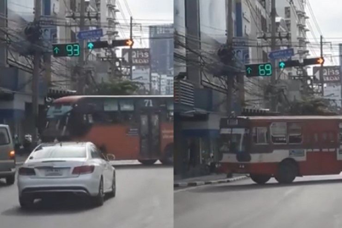 หนุ่มโพสต์คลิปถาม ทำไมเมล์สาย71 ฝ่าไฟแดงแยกกล้วยน้ำไทได้ทุกวัน หนุ่มโพสต์คลิปถาม ทำไมเมล์สาย71 ฝ่าไฟแดงแยกกล้วยน้ำไทได้ทุกวัน