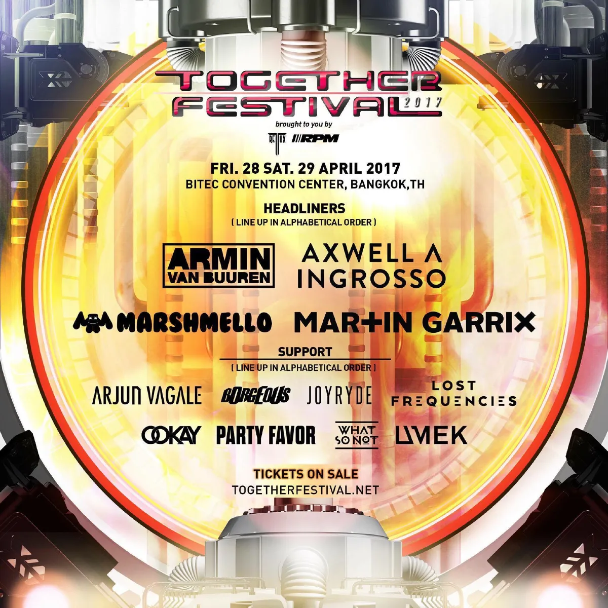 Line Up สุดเดือด! "Together Festival 2017" รวบดีเจระดับโลกจัดเต็มความมันส์ในไทย