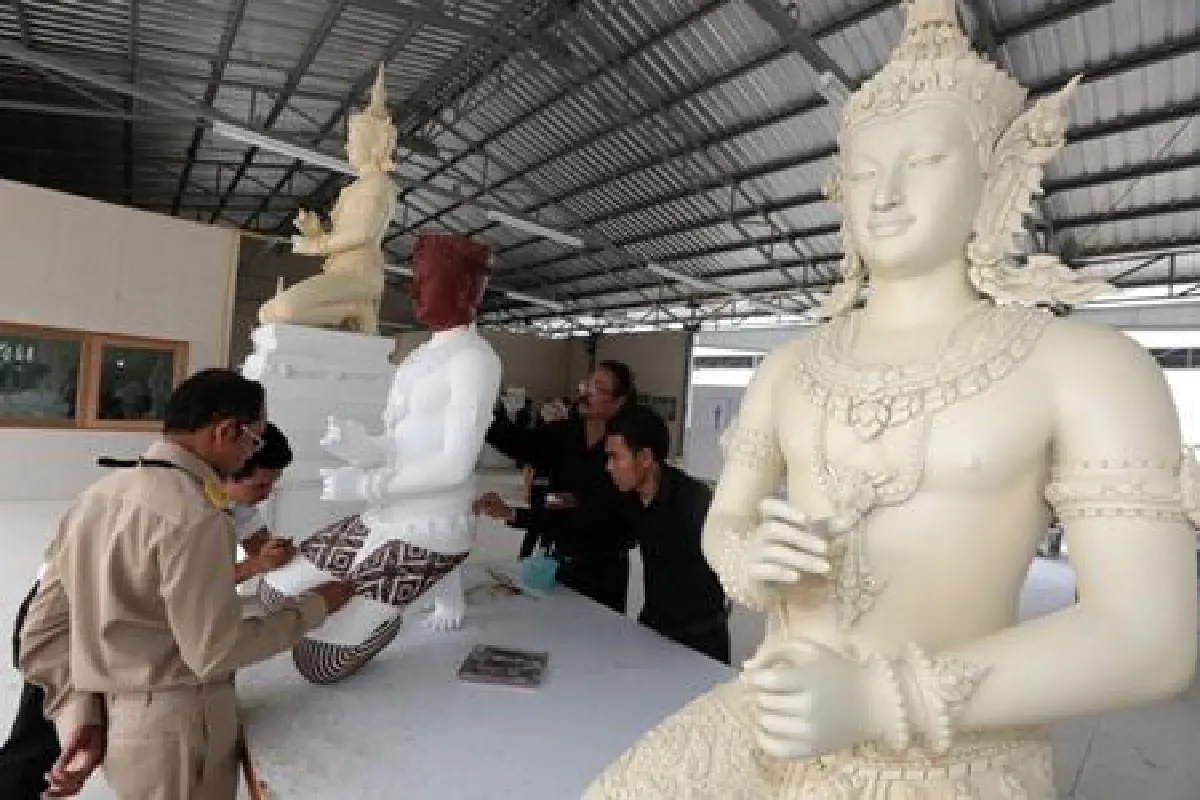 กรมศิลป์ฯเผยโครงสร้างพระเมรุมาศคืบหน้ากว่า 90 %