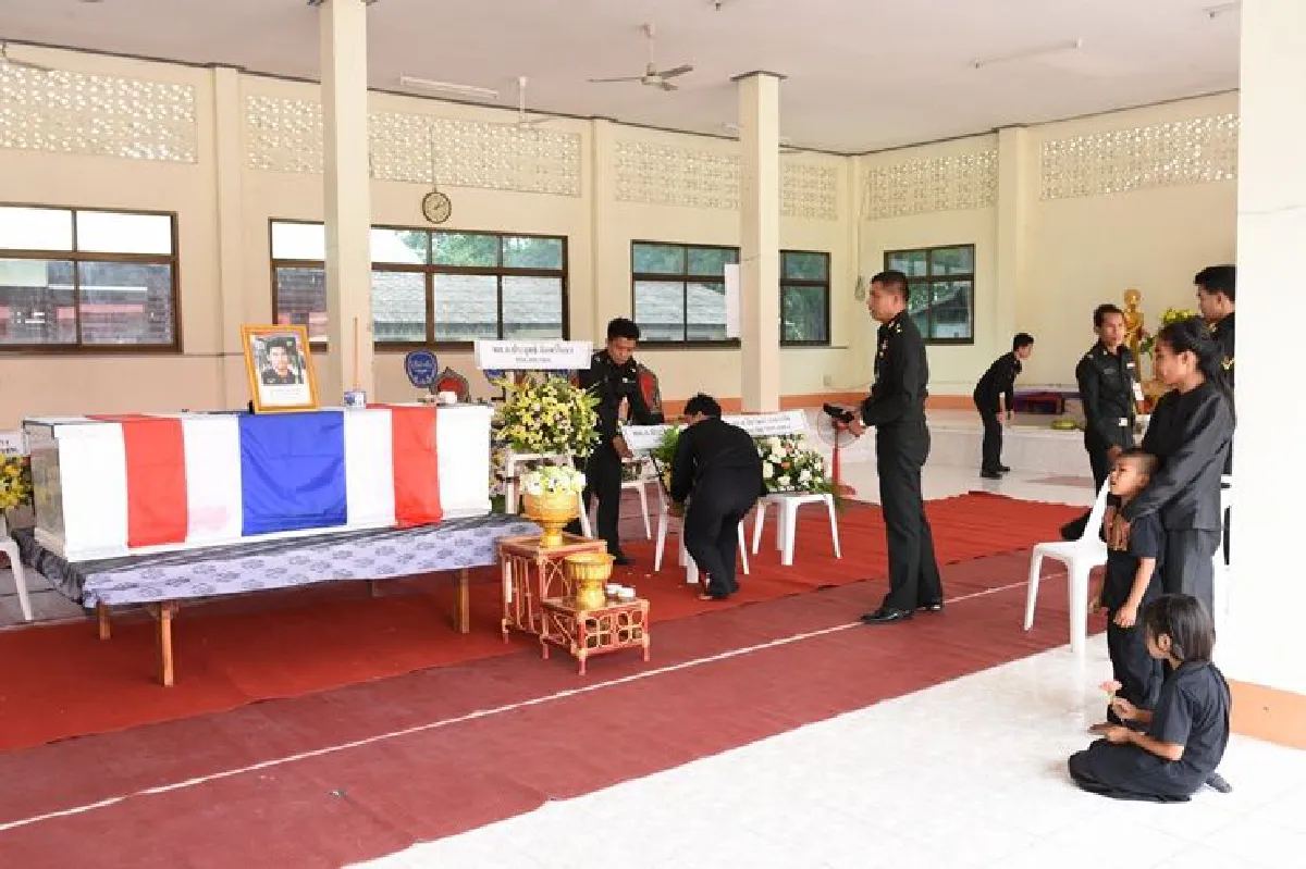 ศพทหารพรานถูกลอบบึ้มที่จะแนะถึงบ้านเกิด