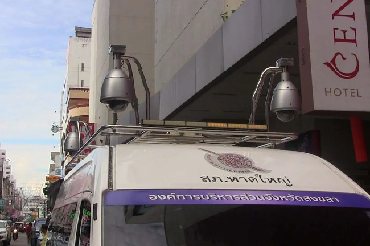 หาดใหญ่จัดรถโมบายซีซีทีวีลาดตระเวนจุดเสี่ยงทั่วเมือง