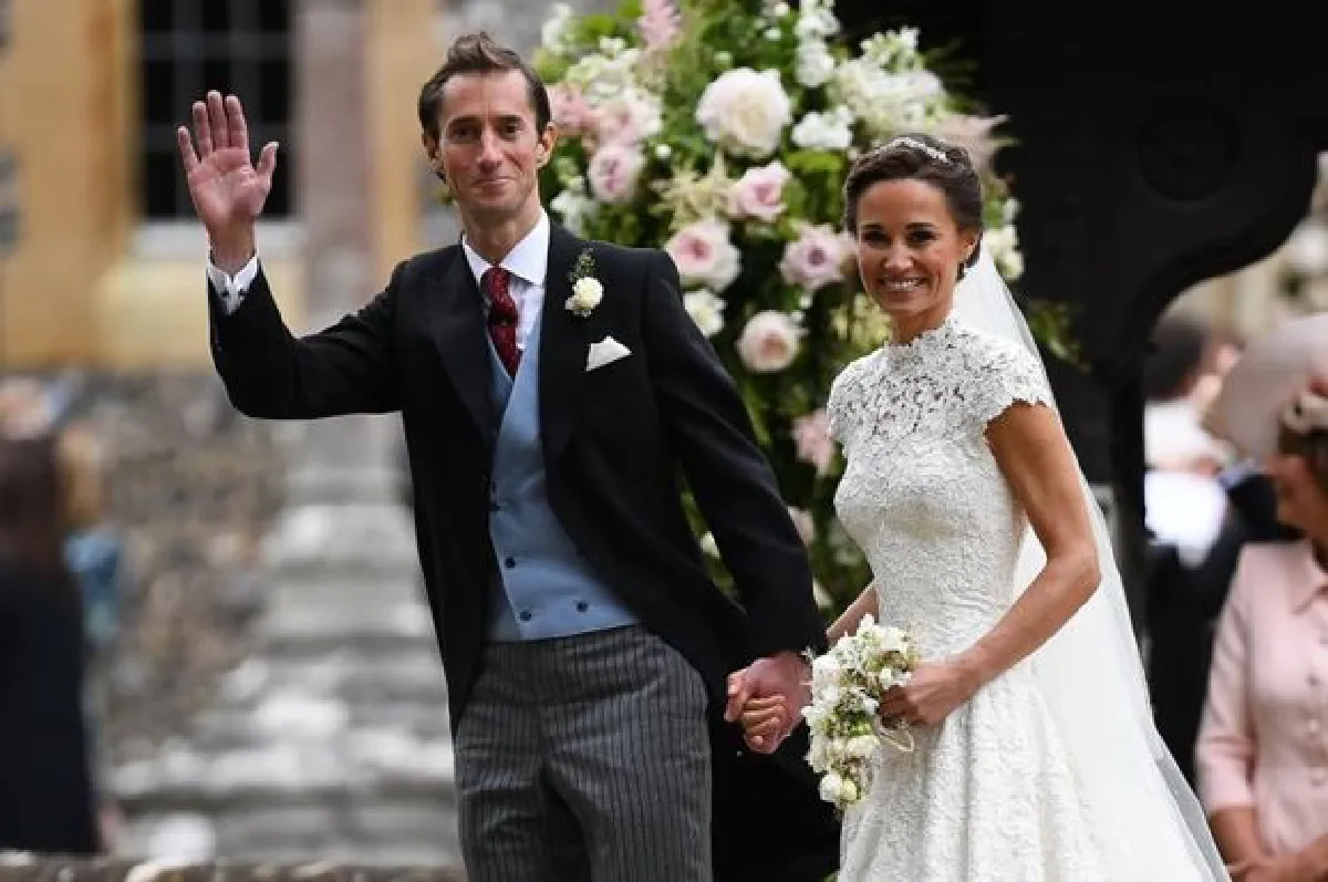 Britain's "almost royal" wedding: Pippa marries James