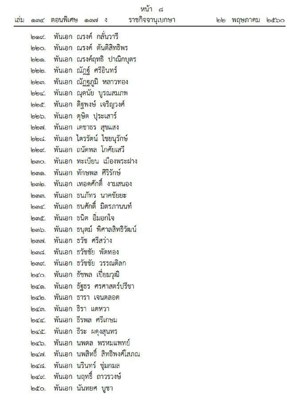 โปรดเกล้าฯแต่งตั้งราชองครักษ์548ราย
