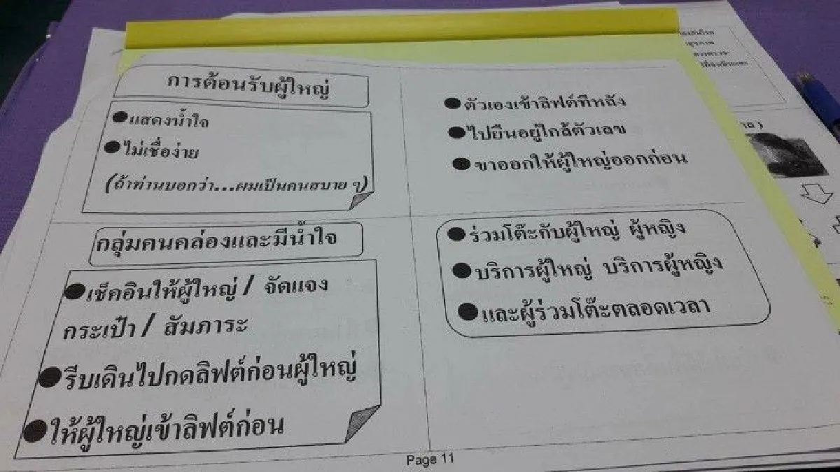 เผยเอกสารวิธีปฏิบัติตัวของข้าราชการใหม่ต่อท่านผู้ใหญ่