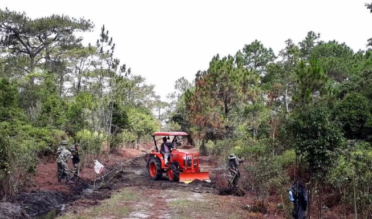 ชื่นชมเจ้าหน้าที่อุทยานฯ แบกรถไถขึ้นภูกระดึง ปรับพื้นที่ป้องกันไฟป่า