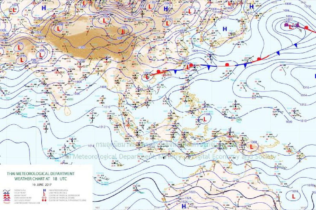 อุตุเตือนไทยมีฝนฟ้าคะนองทางเหนือ-อีสาน-ใต้ตอนล่าง อุตุเตือนไทยมีฝนฟ้าคะนองทางเหนือ-อีสาน-ใต้ตอนล่าง