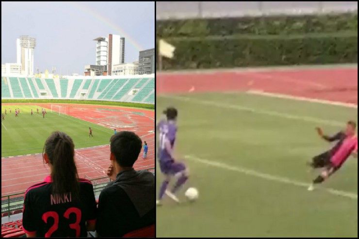 "หนุ่ม ศรราม" ซัดประตูโชว์ "นิโคล" หลังให้กำลังใจถึงขอบสนาม "หนุ่ม ศรราม" ซัดประตูโชว์ "นิโคล" หลังให้กำลังใจถึงขอบสนาม
