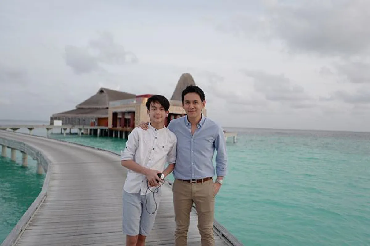 12 ภาพชีวิตดี๊ดี นาตาลี-ฟลุค พา น้องอชิ เที่ยวทะเลมัลดีฟส์