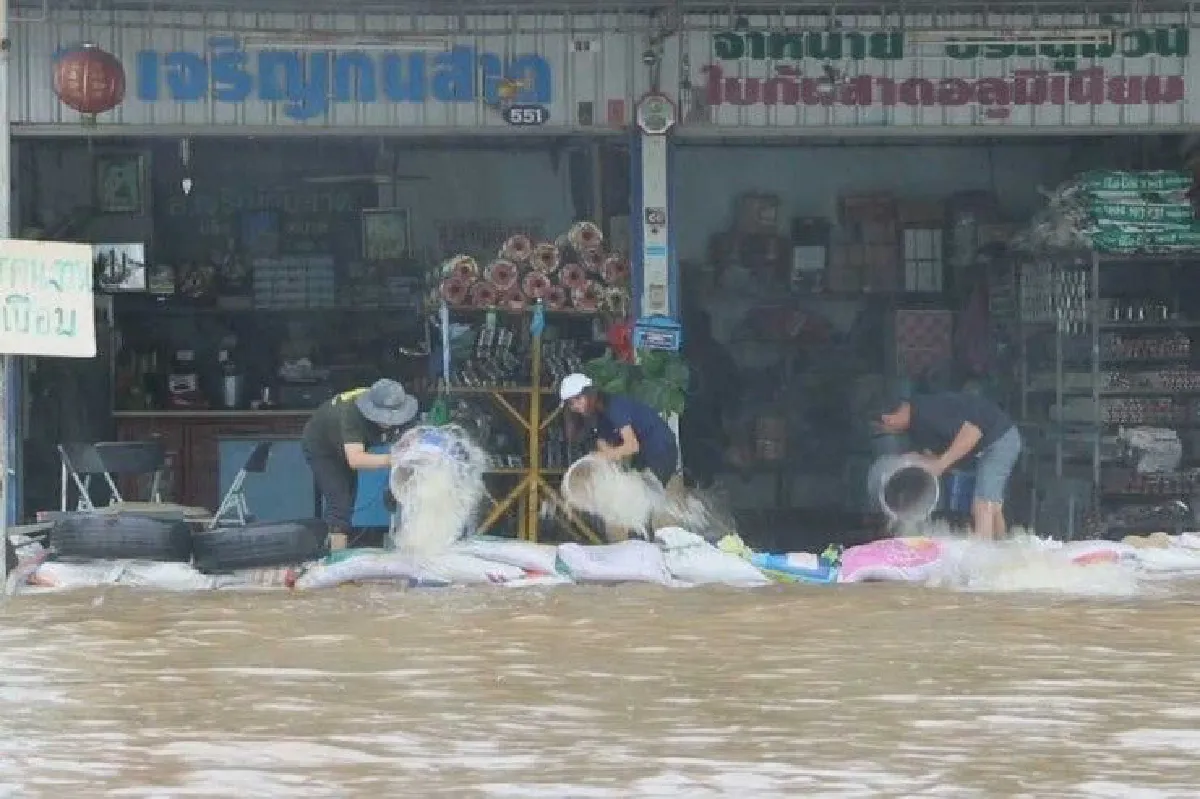 ฤทธิ์ "เซินกา" ขอนแก่นน้ำท่วมถนนสูงกว่า1เมตร-เที่ยวบินล่าช้า