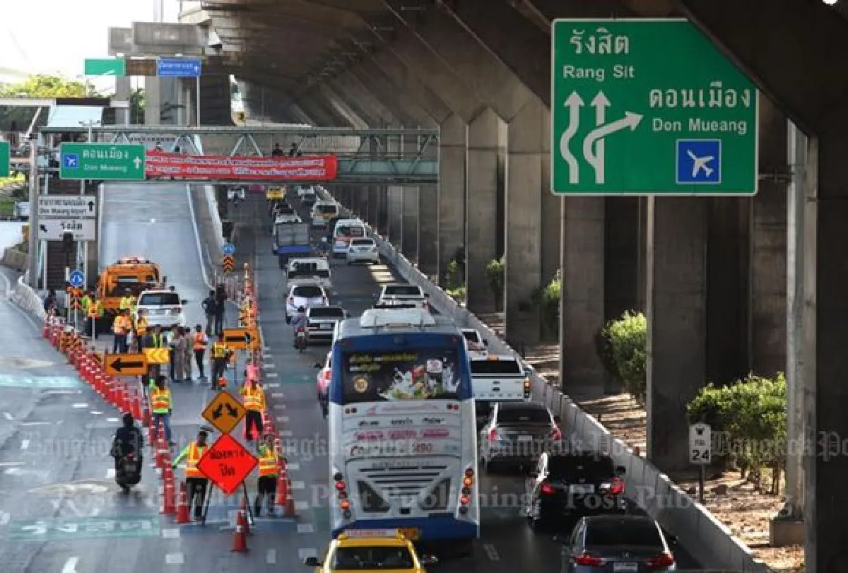 Don Meuang off-ramp closure to lead to delays