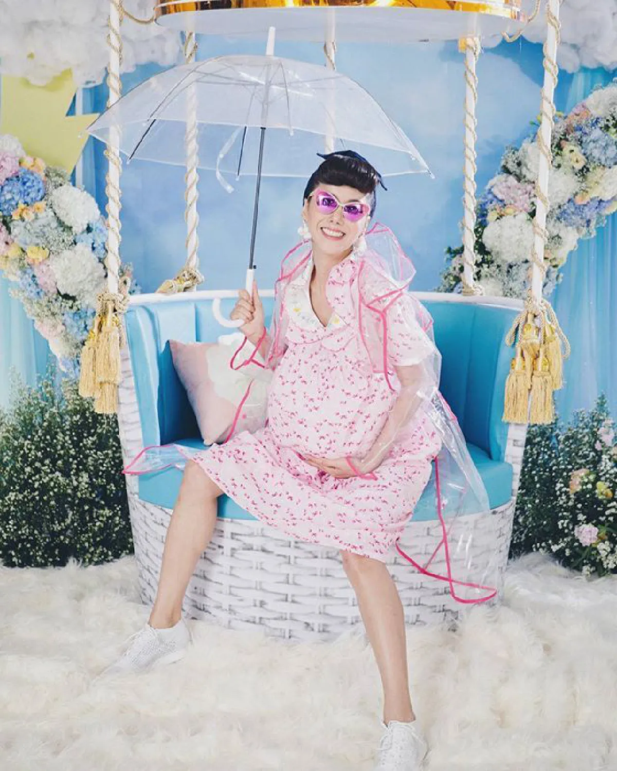 12 ภาพน่ารัก ชมพู่ อารยา จัดปาร์ตี้ Baby shower รับขวัญลูกแฝด