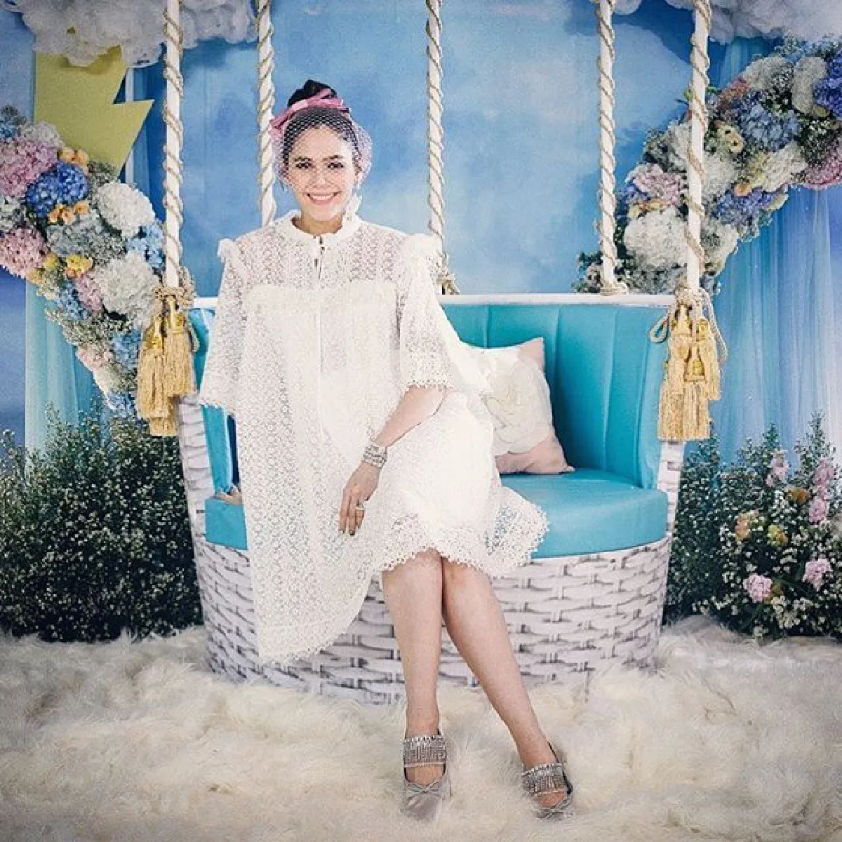 12 ภาพน่ารัก ชมพู่ อารยา จัดปาร์ตี้ Baby shower รับขวัญลูกแฝด