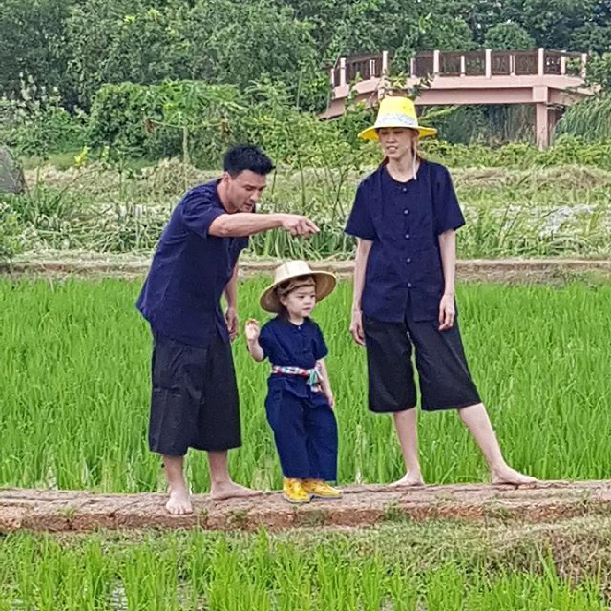 ตั๊ก บริบูรณ์ พา น้องบีลีฟ ดำนาสอนให้รู้จักคุณค่าของข้าว