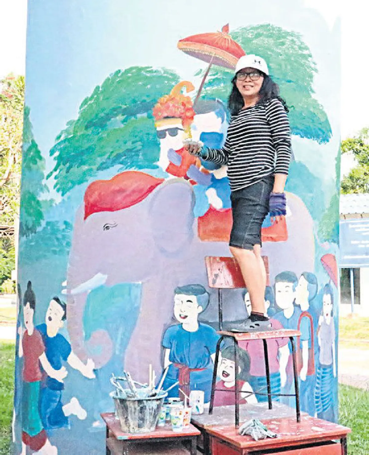 ศิลปะบนซากแท็งก์น้ำ