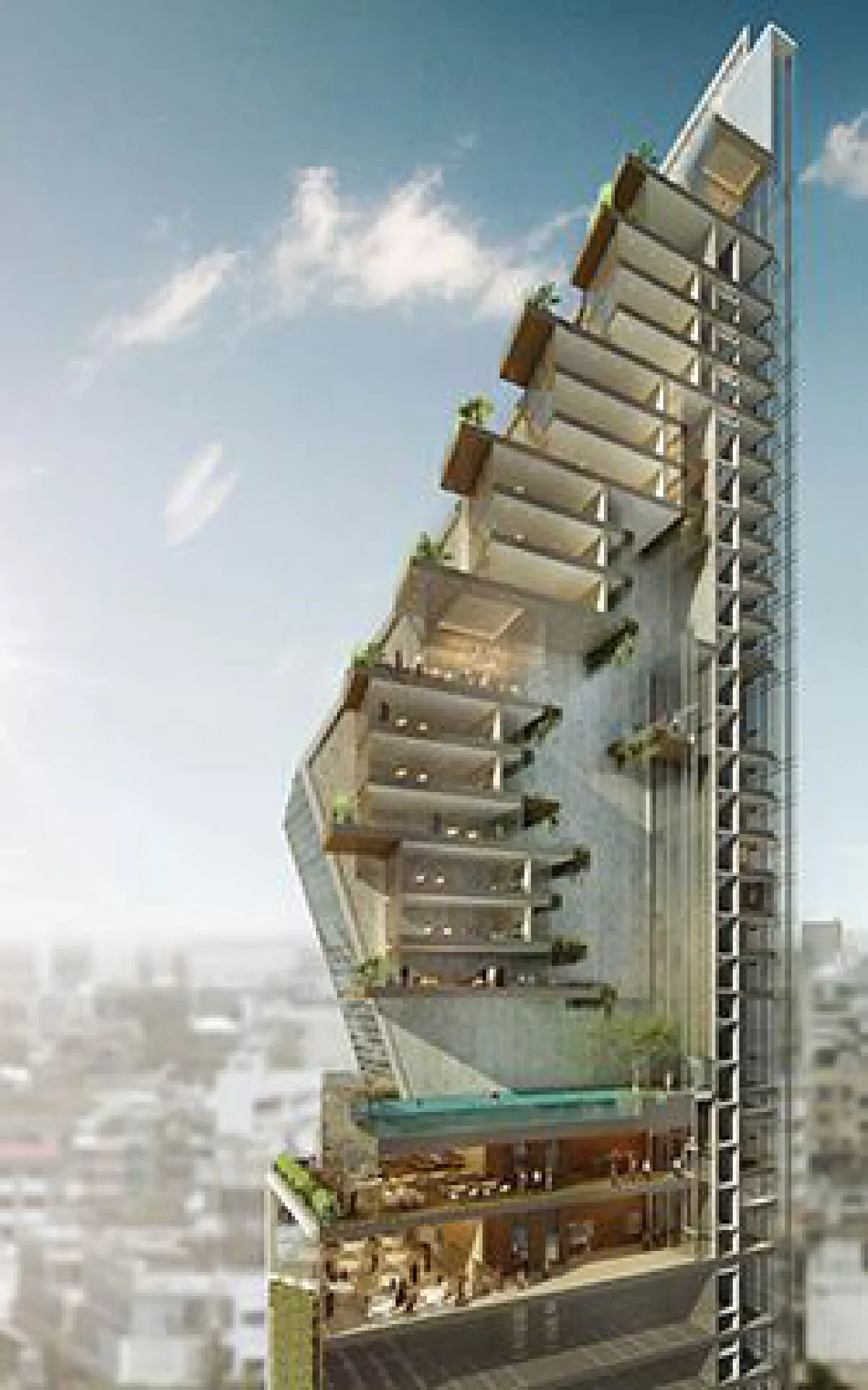 "Leaning" tower of Bangkok sparks brief panic