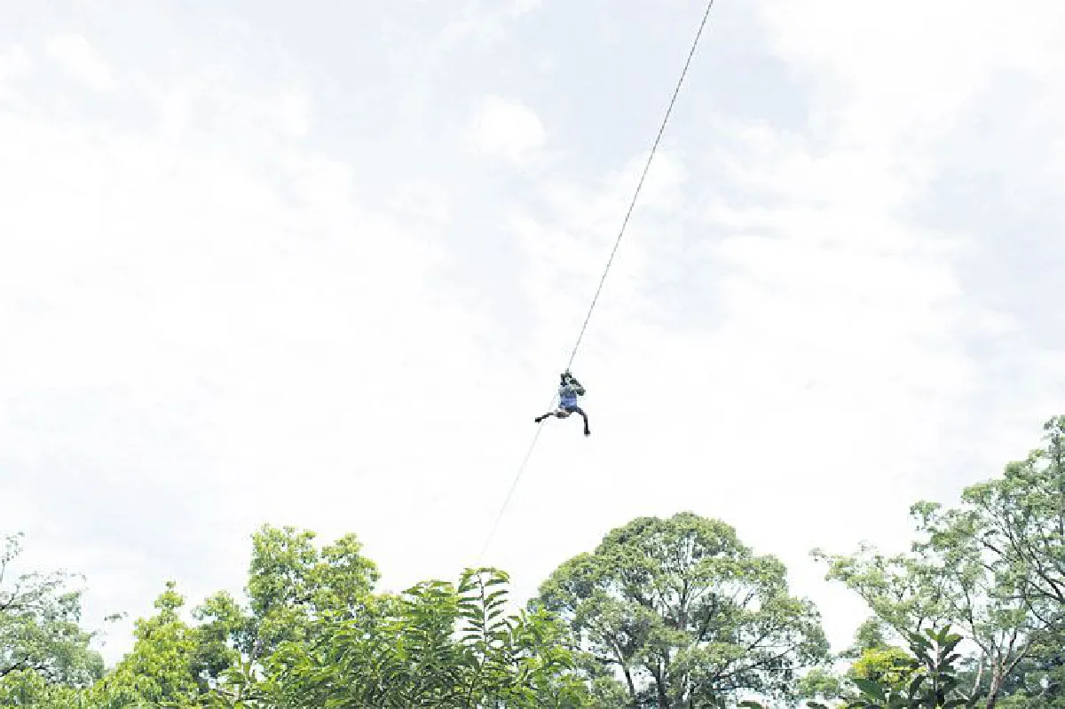 ห้อยโหนเป็นลิง กรี๊ดลั่นป่า ที่หนุมาน เวิลด์