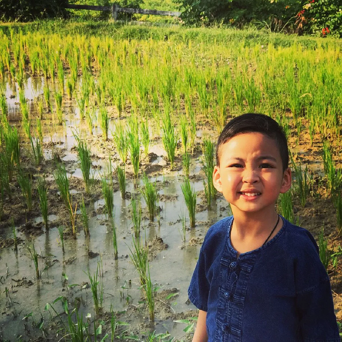 เรียนรู้ชีวิตพอเพียง! ตั๊ก บงกช พาลูกชายปลูกข้าวสัมผัสชีวิตชาวนา