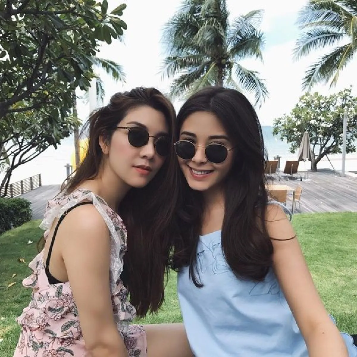 หนุ่มๆตาลุกวาว! วุ้นเส้น-แป้ง-ปันปัน อวดผิวขาวจั๊วะในทริปหัวหิน