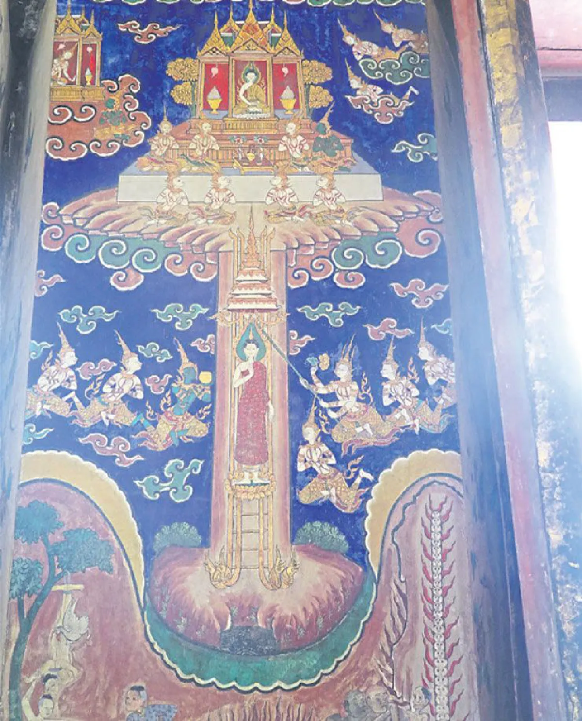 จิตรกรรมฝาผนังอุโบสถ วัดอ่างศิลางามไม่มีที่ติ