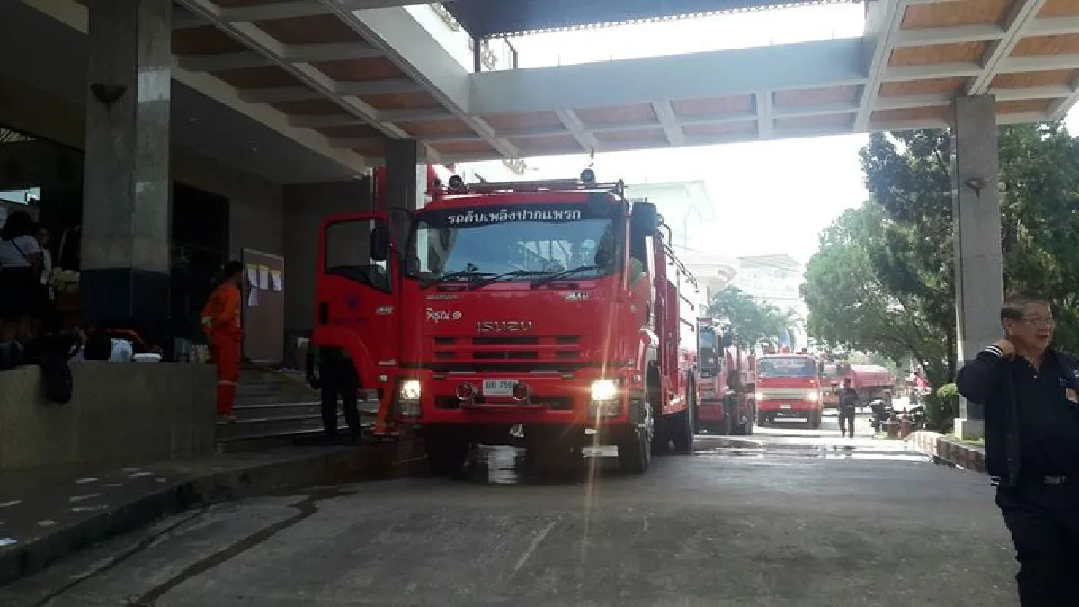 ไฟไหม้ห้องครัวโรงแรมดังใจกลางเมืองกาญจน์