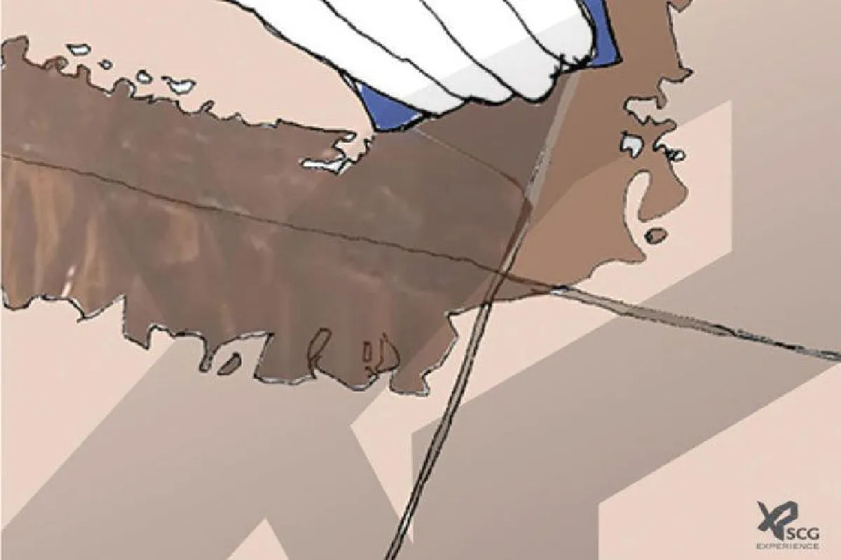 ซ่อมกระเบื้องห้องน้ำ เปลี่ยนสีจากความชื้น