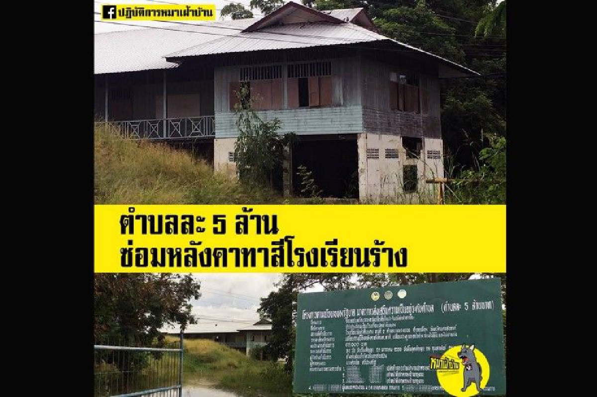 เพจดังแฉ อบต.เทงบ 6 แสน ซ่อมโรงเรียนร้างที่ไม่เคยใช้งาน เพจดังแฉ อบต.เทงบ 6 แสน ซ่อมโรงเรียนร้างที่ไม่เคยใช้งาน