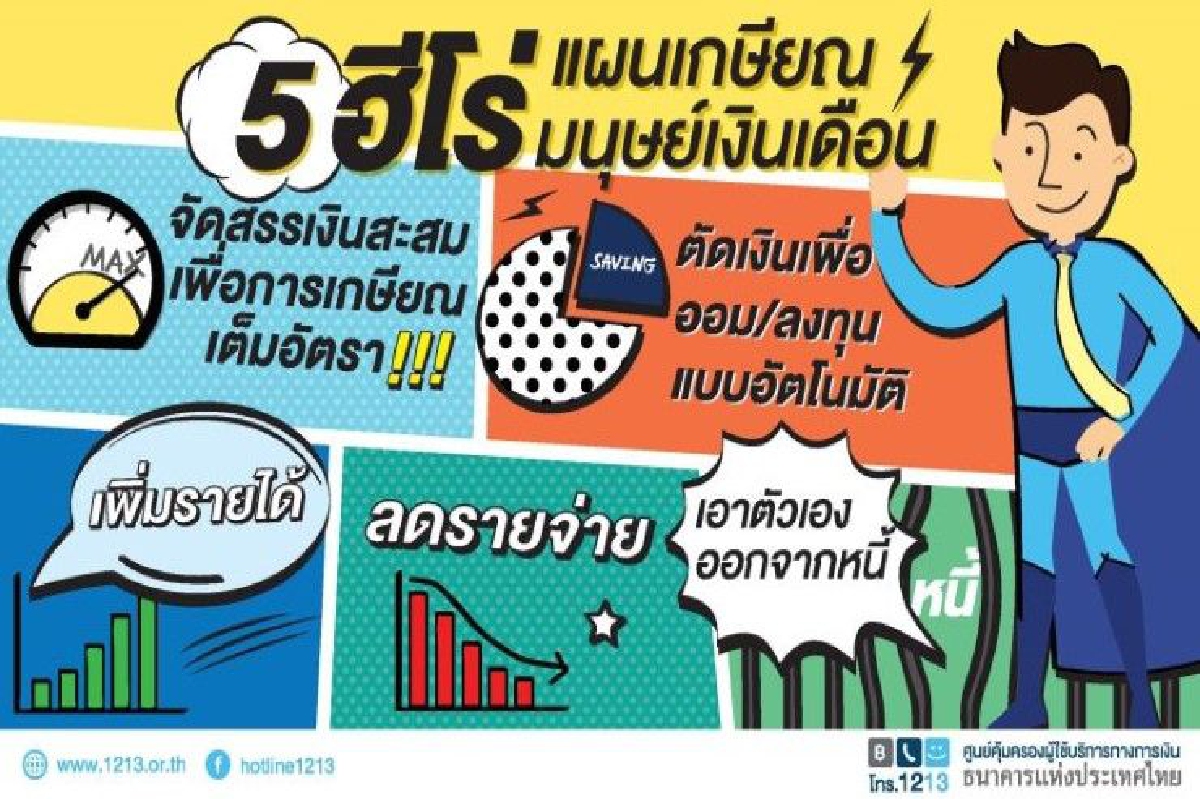 5 ฮีโร่แผนเกษียณมนุษย์เงินเดือน 5 ฮีโร่แผนเกษียณมนุษย์เงินเดือน