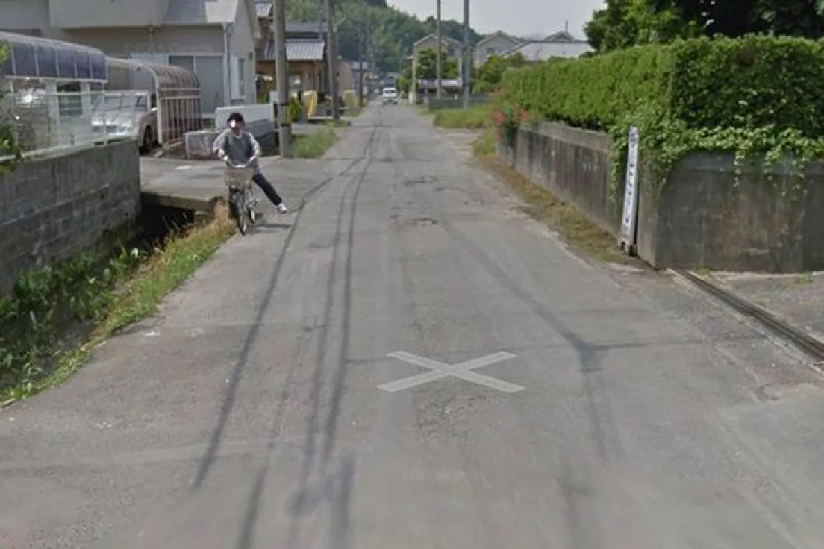 เมื่อ Google Street View จับภาพ ‘คุณป้าชาวญี่ปุ่นปั่นจักรยานตกร่องน้ำ’