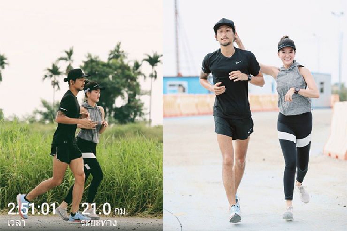 คู่รักสายสตรอง “ตูน-ก้อย” พากันวิ่งฮาล์ฟมาราธอน คู่รักสายสตรอง “ตูน-ก้อย” พากันวิ่งฮาล์ฟมาราธอน