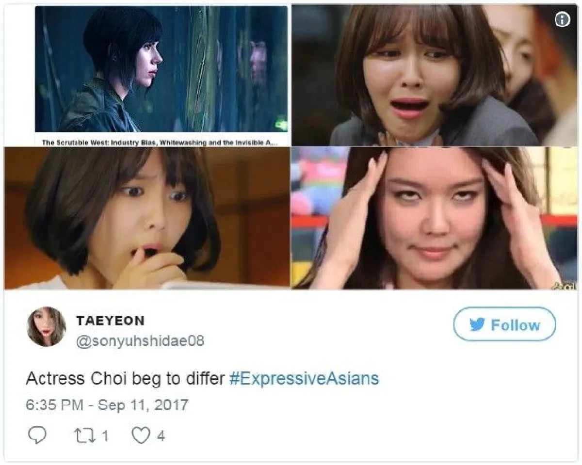 ชาวเอเชียตอกกลับ "ฮอลลีวูด" หลังวิจารณ์ดาราหน้านิ่ง