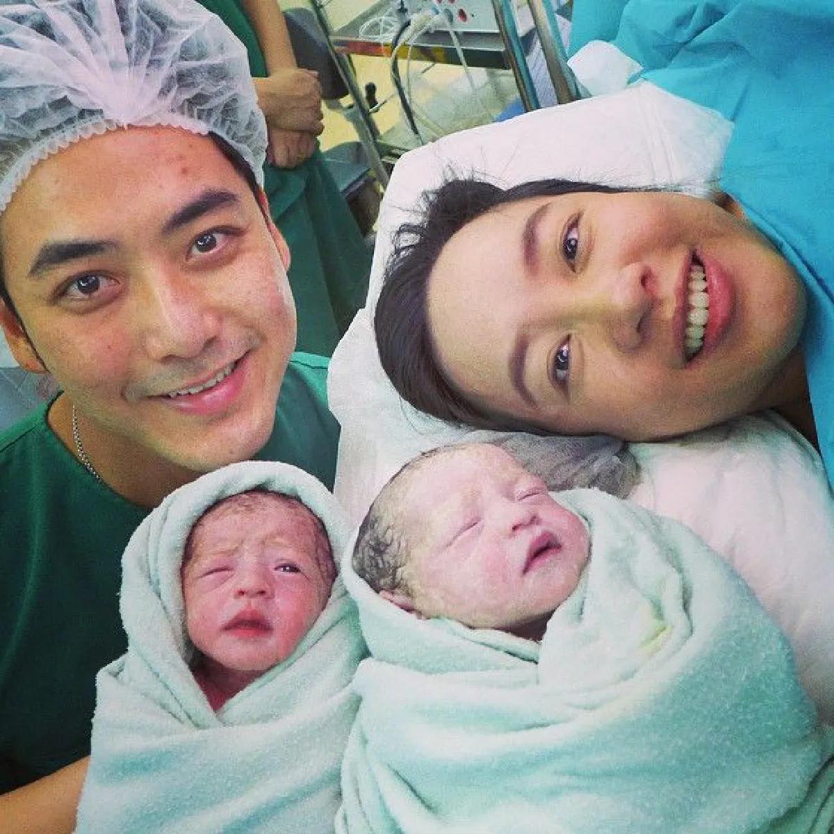 คลอดปุ๊บถ่ายปั๊บ...ช็อตประทับใจในห้องคลอดของพ่อแม่ซุปตาร์