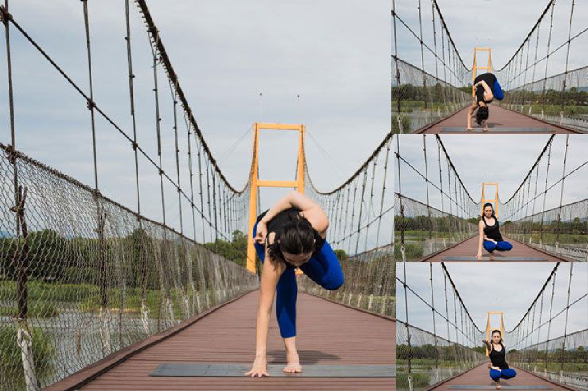 (Half Lotus Toe Balance Pose) (Half Lotus Toe Balance Pose)