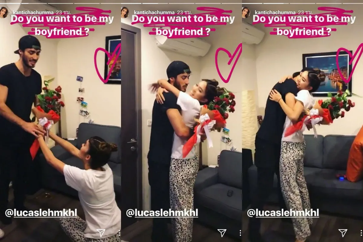 สวยเริ่ดมั่นใจ! ติช่า เดอะเฟซ เผยช็อตหวานคุกเข่าขอหนุ่มฝรั่งเป็นแฟน