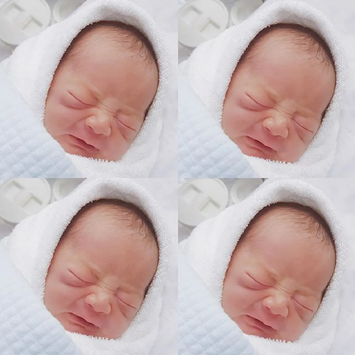 ผมสะดวกแบบนี้! คุณแม่ชมพู่ โชว์ท่านอนสุดเก๋ของลูกแฝดตัวน้อย