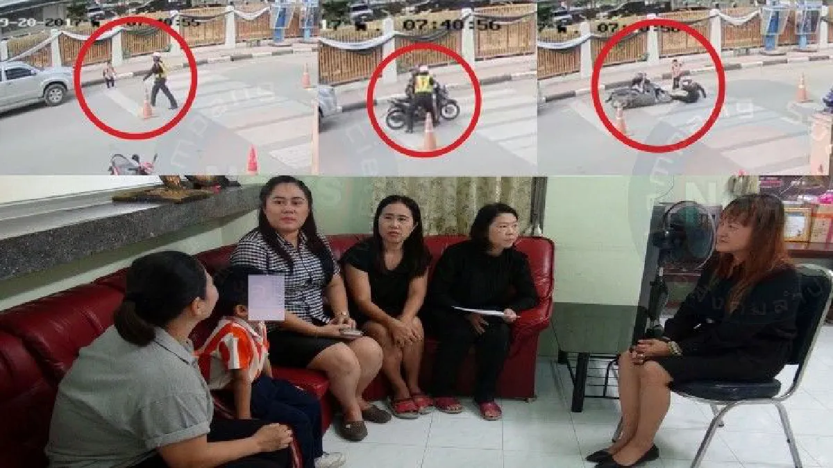 จราจรคนกล้า! พุ่งขวางรถจยย. ช่วยเหลือเด็กอนุบาลวัย 6 ขวบ