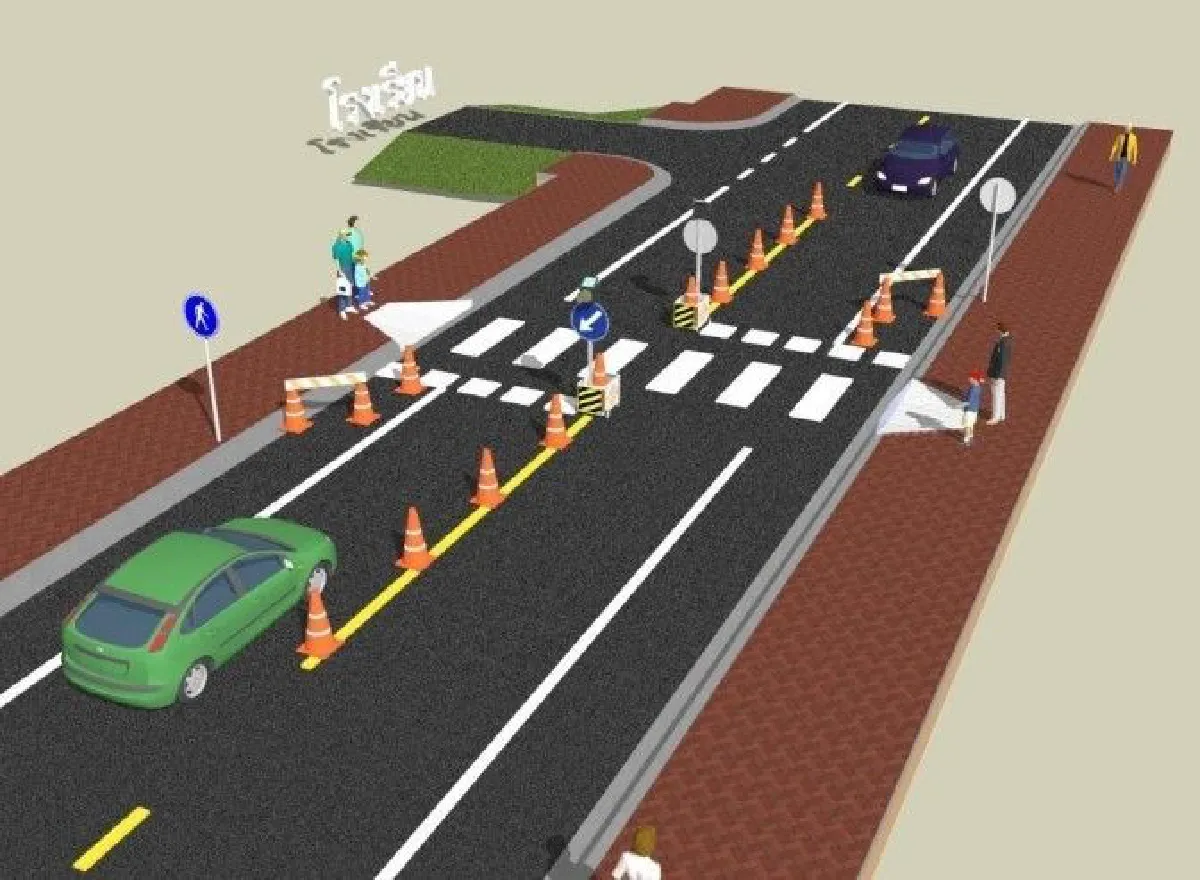 "หยุดอันตรายหน้าโรงเรียน" ผู้ปกครองต้องจอดรถรับส่งให้ถูกจุด