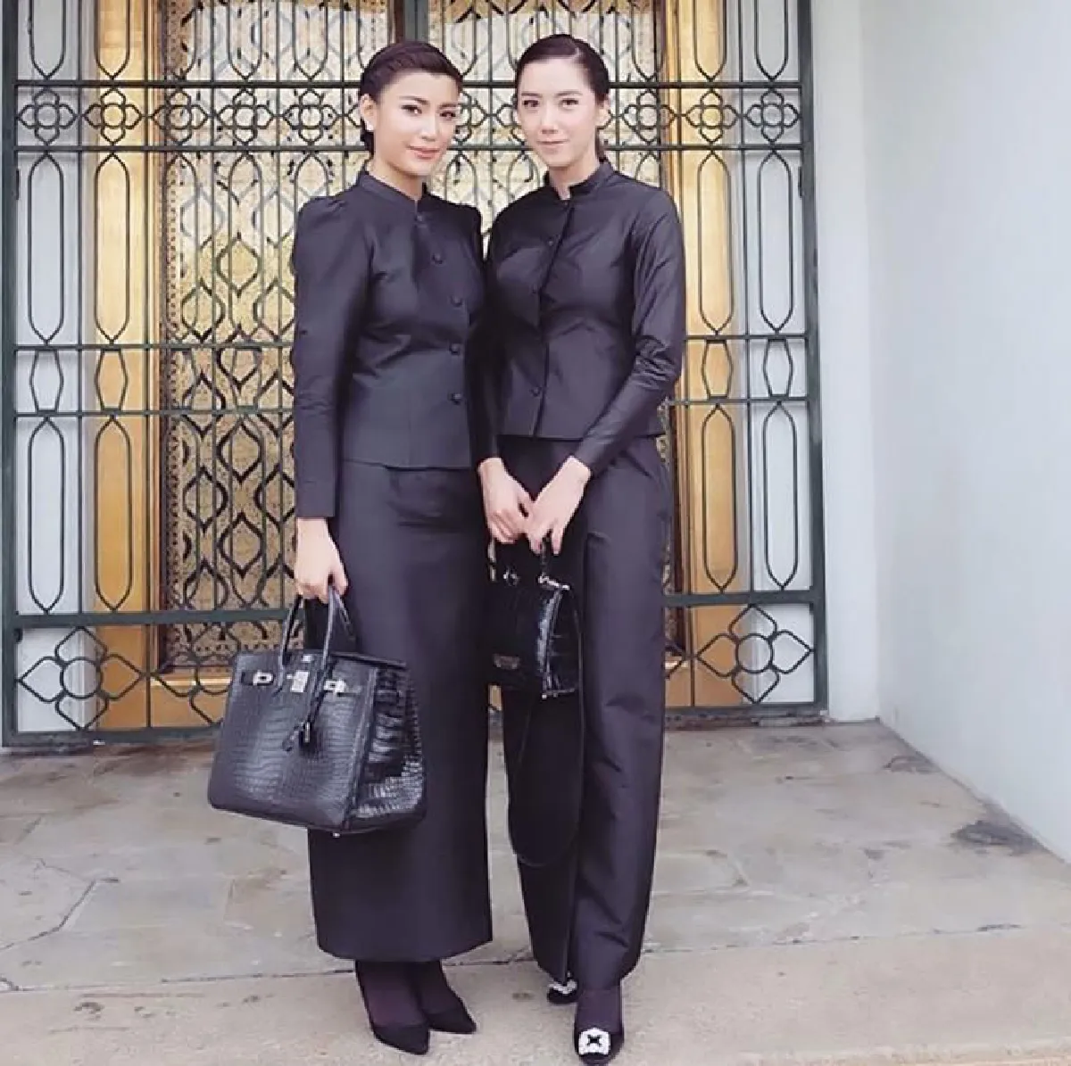 รวมภาพคนบันเทิงในชุดไทยจิตรลดา เพื่อน้อมถวายอาลัย