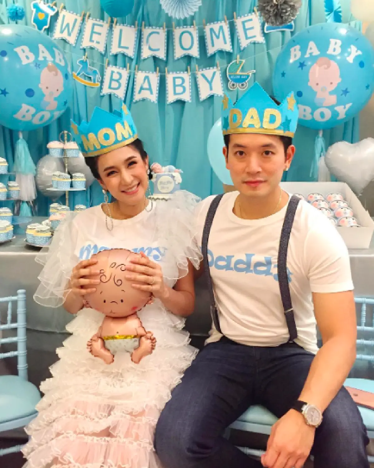 ใกล้คลอดแล้ว! รวมภาพปาร์ตี้ Baby Shower ของ “เนย โชติกา”