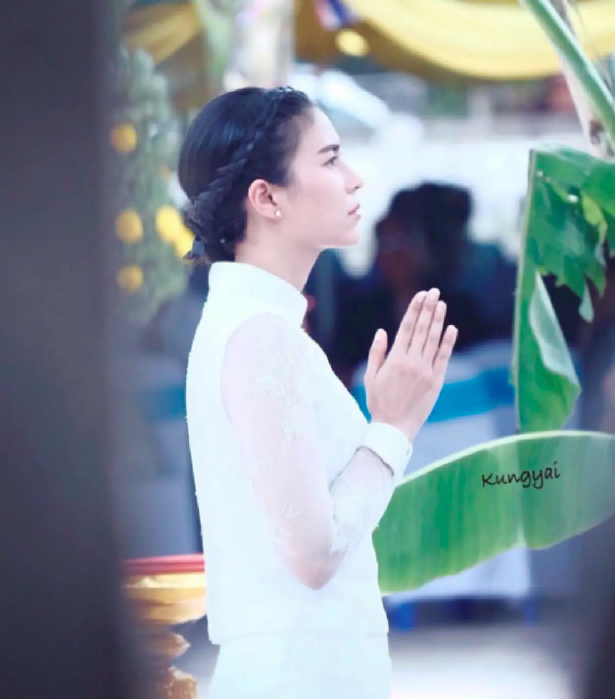 คู่รักสายบุญ!  “พุฒ-จุ๋ย” ร่วมบุญกันสร้างพระอุโบสถ