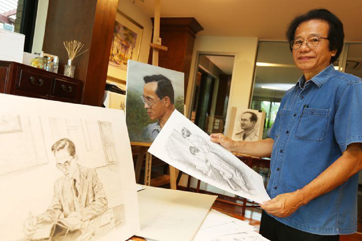 "ภาพวาดของพ่อ" เดินตามรอยเบื้องพระยุคลบาท "ภาพวาดของพ่อ" เดินตามรอยเบื้องพระยุคลบาท