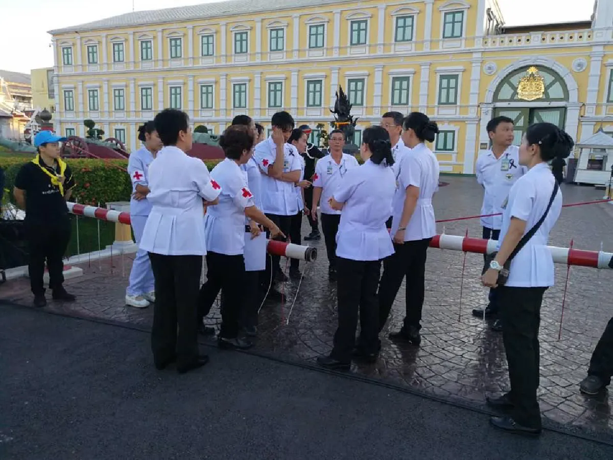 หมอก้อง สรวิชญ์ ทำหน้าที่แพทย์ทหาร ดูแลประชาชนในงานพระราชพิธีฯ