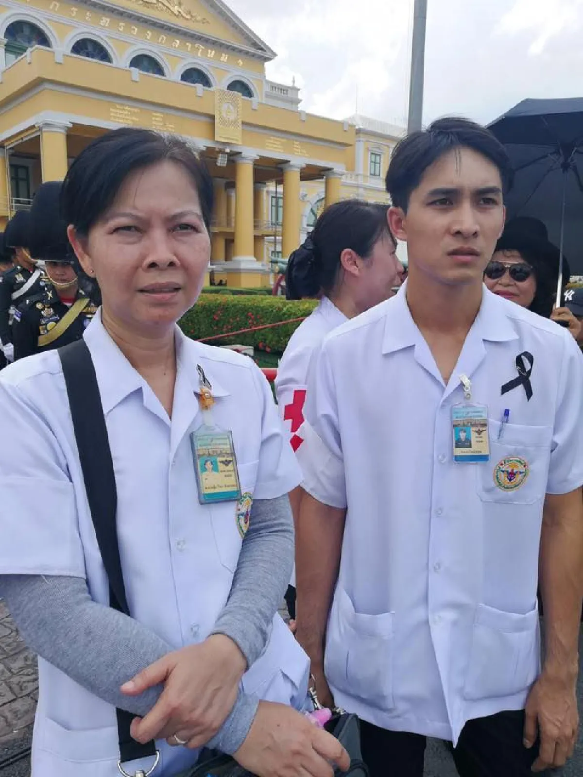 หมอก้อง สรวิชญ์ ทำหน้าที่แพทย์ทหาร ดูแลประชาชนในงานพระราชพิธีฯ