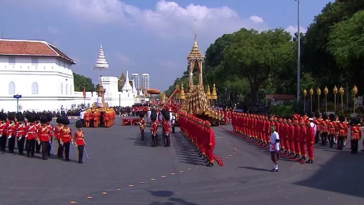 ประมวลภาพริ้วขบวนที่1 เชิญพระโกศทองใหญ่โดยพระยานมาศสามลำคาน