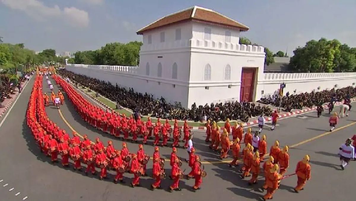 ประมวลภาพริ้วขบวนที่1 เชิญพระโกศทองใหญ่โดยพระยานมาศสามลำคาน