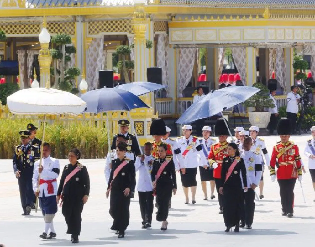 ประมวลภาพ ริ้วขบวนที่ 4 เชิญพระโกศพระบรมอัฐิและพระบรมราชสรีรางคารไปพระบรมมหาราชวัง