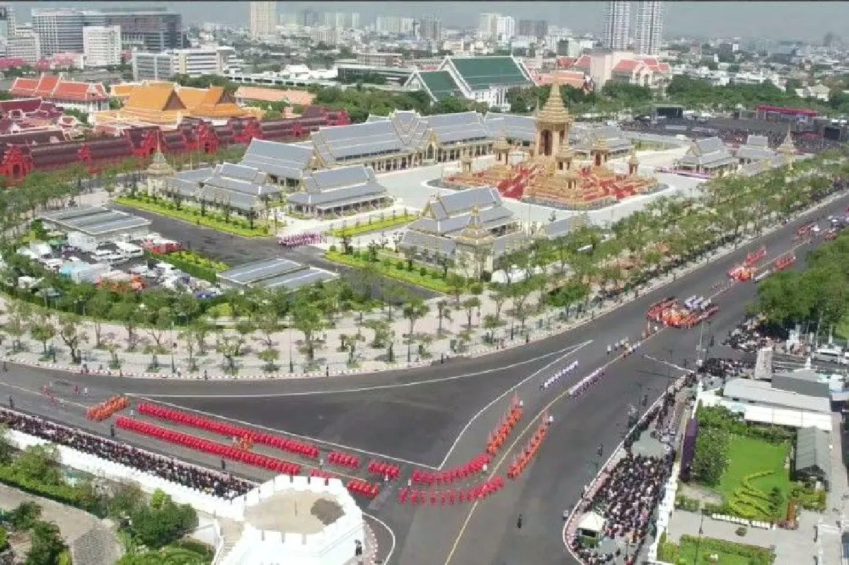 ประมวลภาพ ริ้วขบวนที่ 4 เชิญพระโกศพระบรมอัฐิและพระบรมราชสรีรางคารไปพระบรมมหาราชวัง