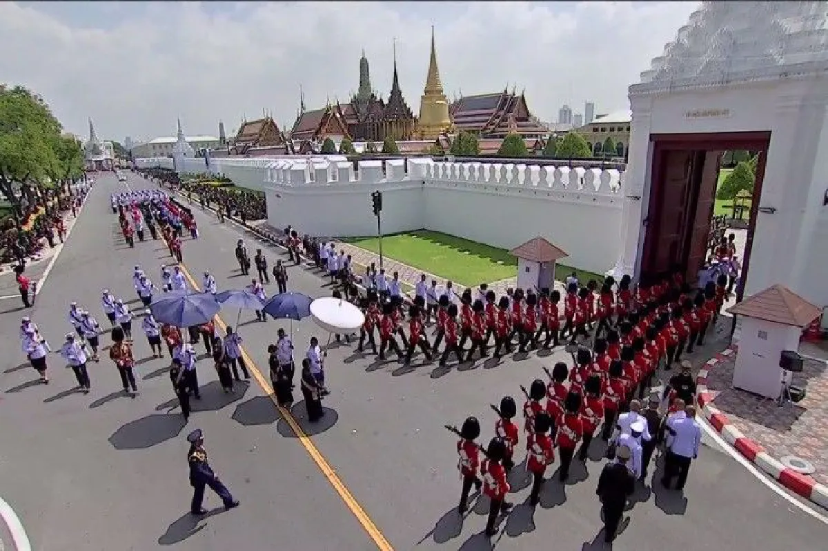 ประมวลภาพ ริ้วขบวนที่ 4 เชิญพระโกศพระบรมอัฐิและพระบรมราชสรีรางคารไปพระบรมมหาราชวัง
